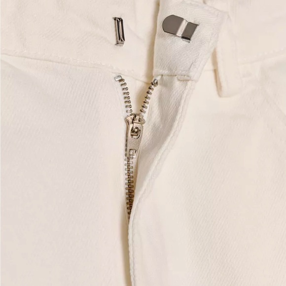 Zara Women's White Mid Waist Barrel Jeans ZW Collection - Picture 2 of 6